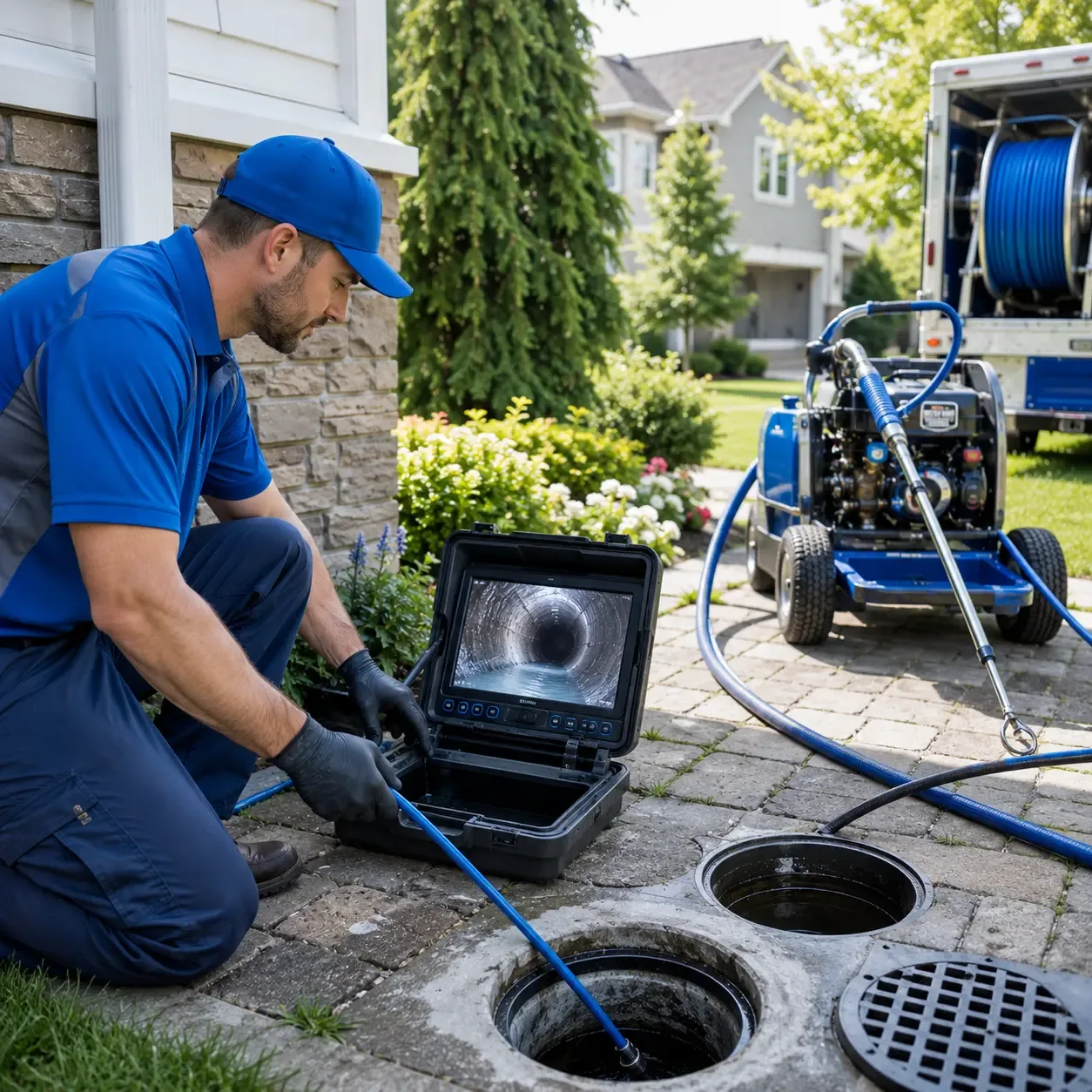 Outdoor drain cleaning professionals serving Lewistown, OH